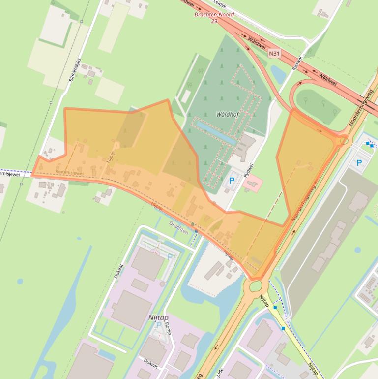 Kaart van postcodegebied 9218PA.