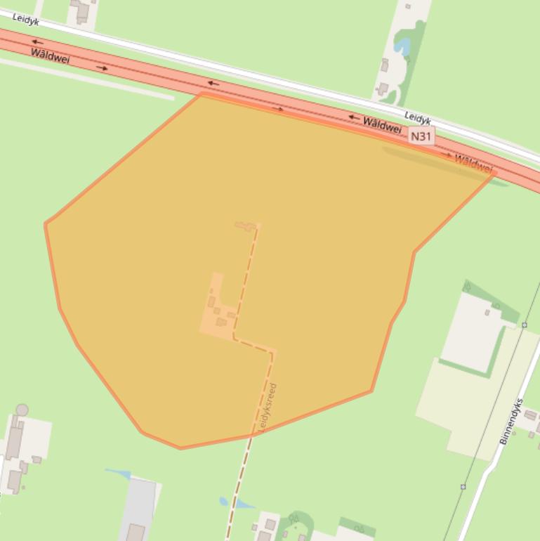 Kaart van postcodegebied 9218PL.