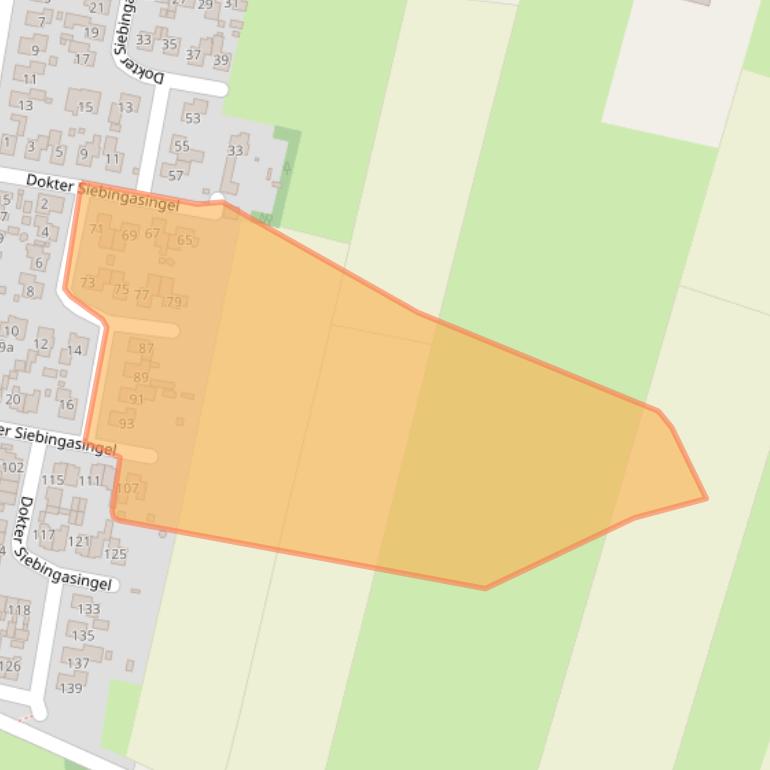 Kaart van postcodegebied 9218PW.