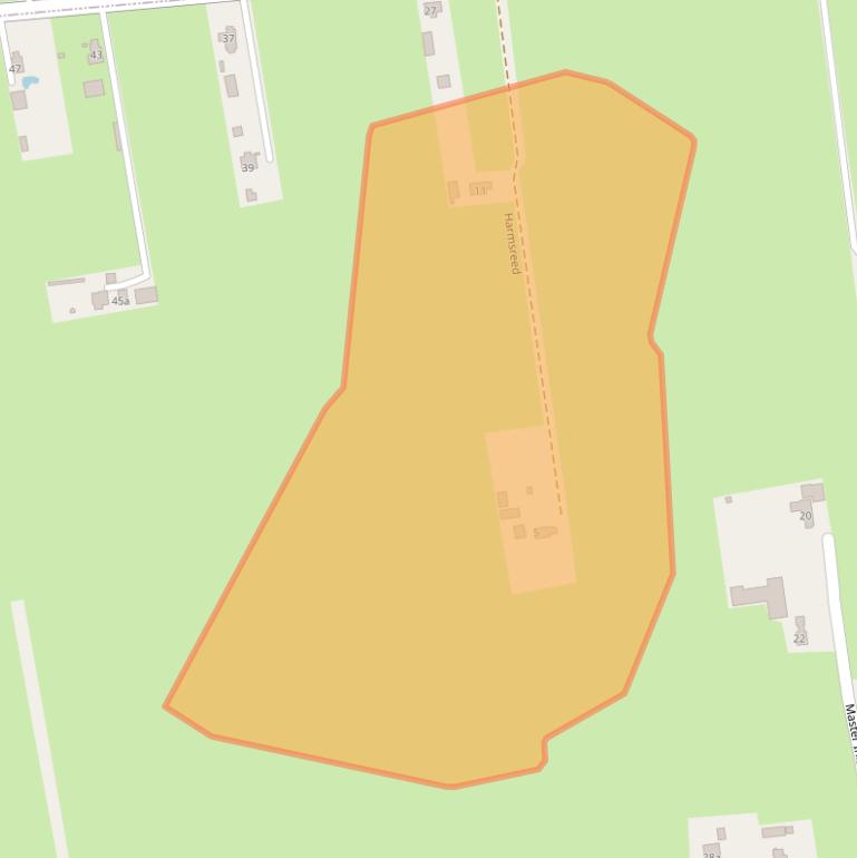 Kaart van postcodegebied 9219VL.