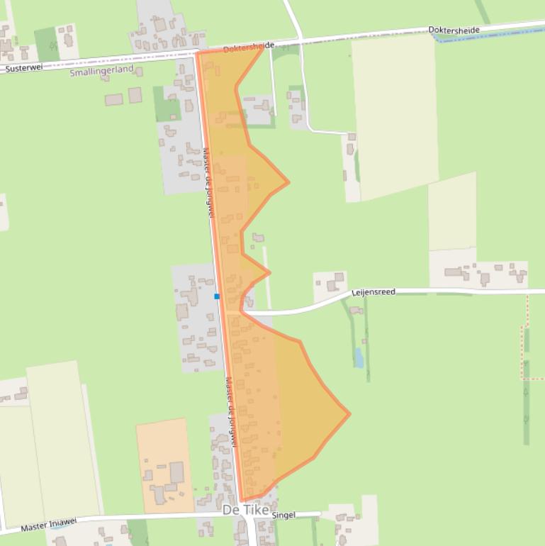 Kaart van postcodegebied 9219VN.