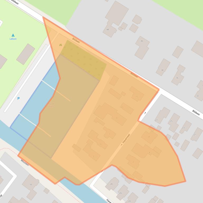 Kaart van postcodegebied 9221SV.