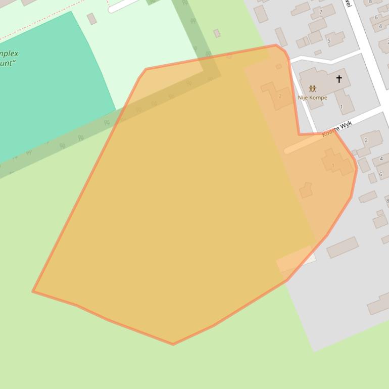 Kaart van postcodegebied 9222NK.