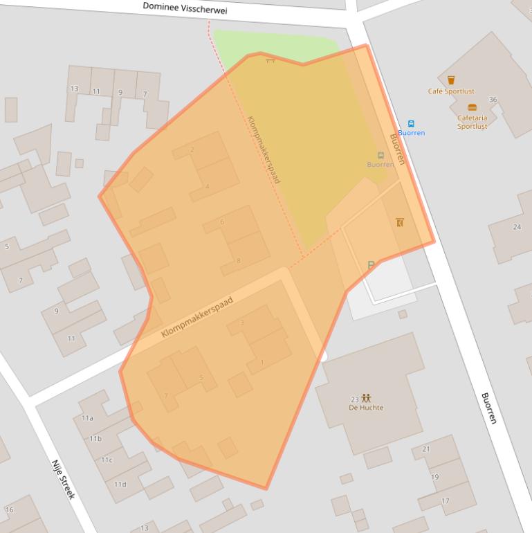 Kaart van postcodegebied 9223LS.