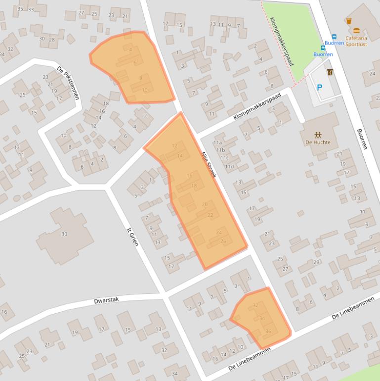 Kaart van postcodegebied 9223ND.