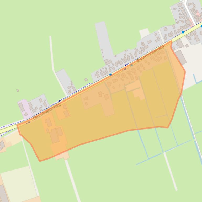 Kaart van postcodegebied 9231AA.