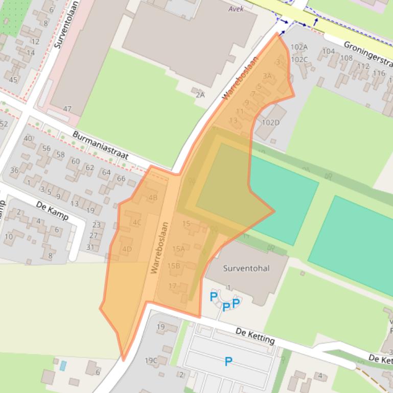 Kaart van postcodegebied 9231AG.