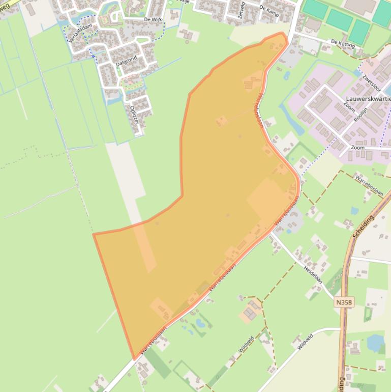 Kaart van postcodegebied 9231AJ.