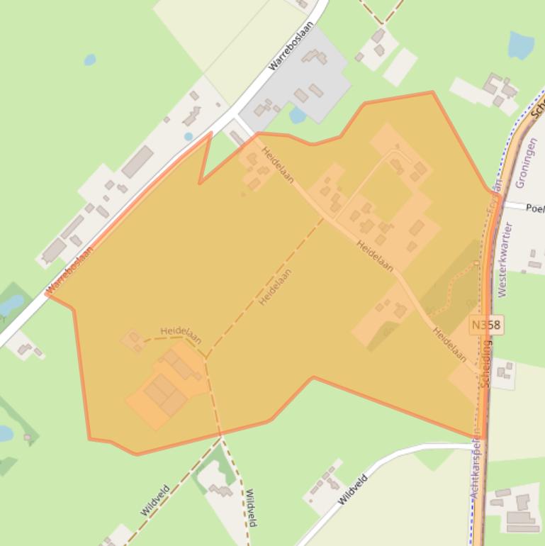 Kaart van postcodegebied 9231AM.