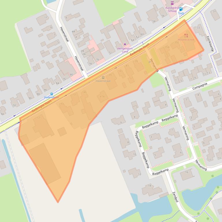 Kaart van postcodegebied 9231AT.