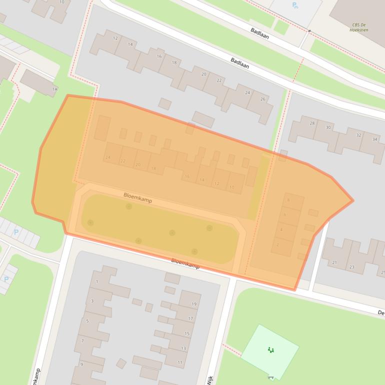 Kaart van postcodegebied 9231BK.