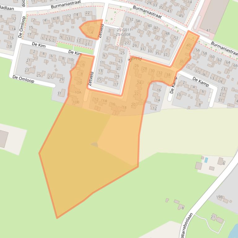 Kaart van postcodegebied 9231BP.