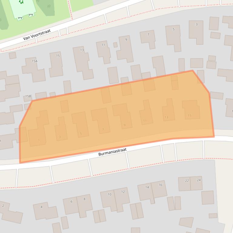 Kaart van postcodegebied 9231BS.