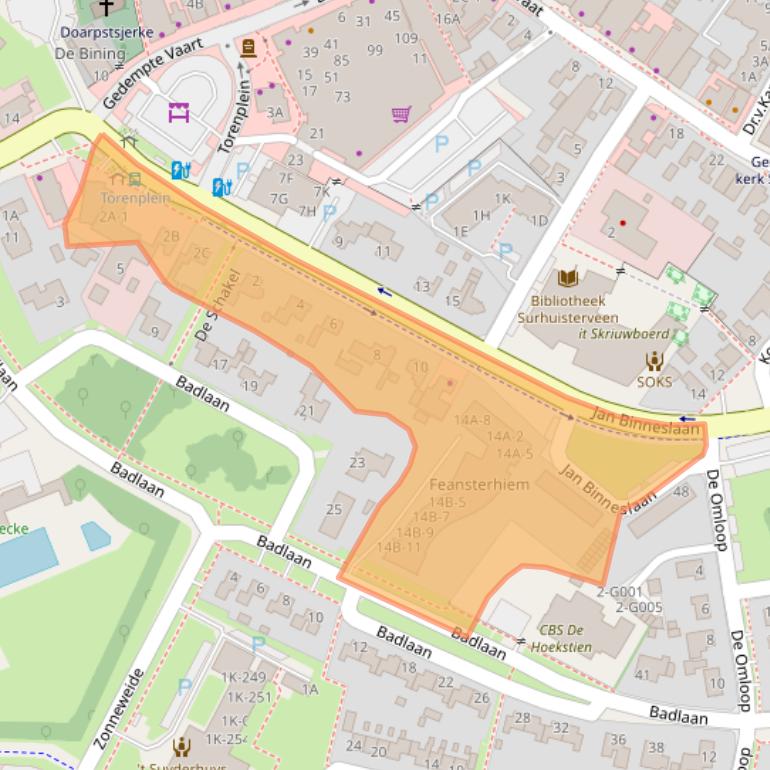 Kaart van postcodegebied 9231CB.