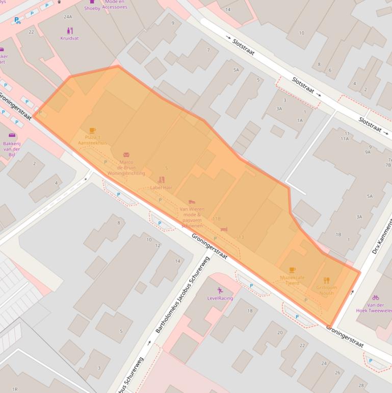 Kaart van postcodegebied 9231CH.