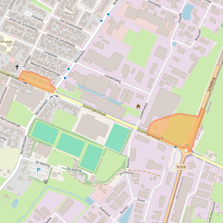 Kaart van postcodegebied 9231CK.