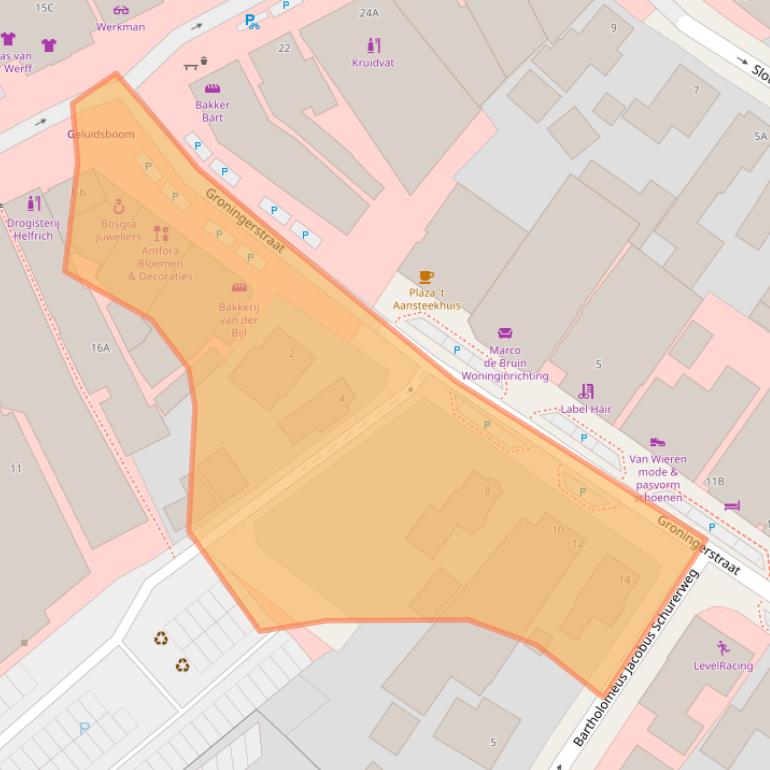 Kaart van postcodegebied 9231CL.