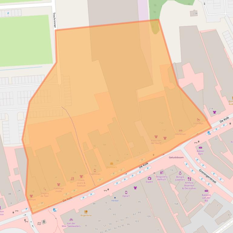 Kaart van postcodegebied 9231CT.