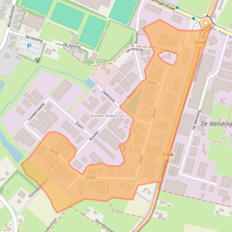 Kaart van postcodegebied 9231DX.