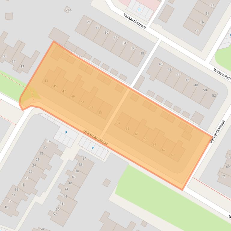 Kaart van postcodegebied 9231ES.