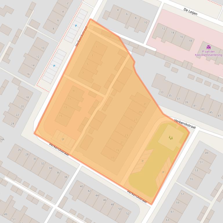 Kaart van postcodegebied 9231GX.