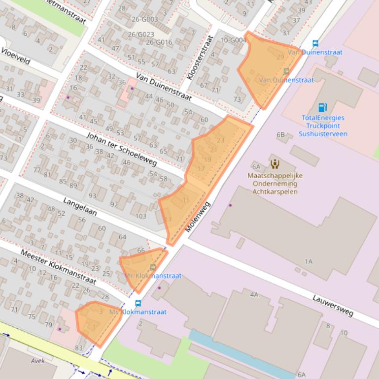 Kaart van postcodegebied 9231HN.