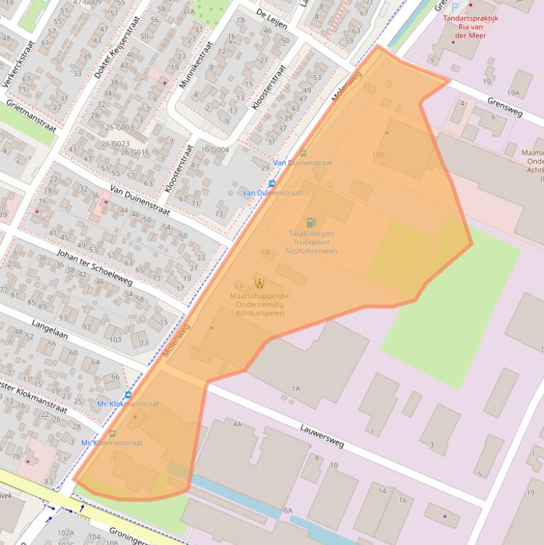 Kaart van postcodegebied 9231HS.