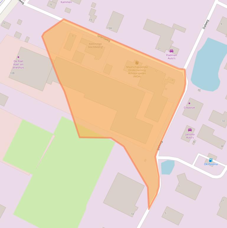 Kaart van postcodegebied 9231HV.