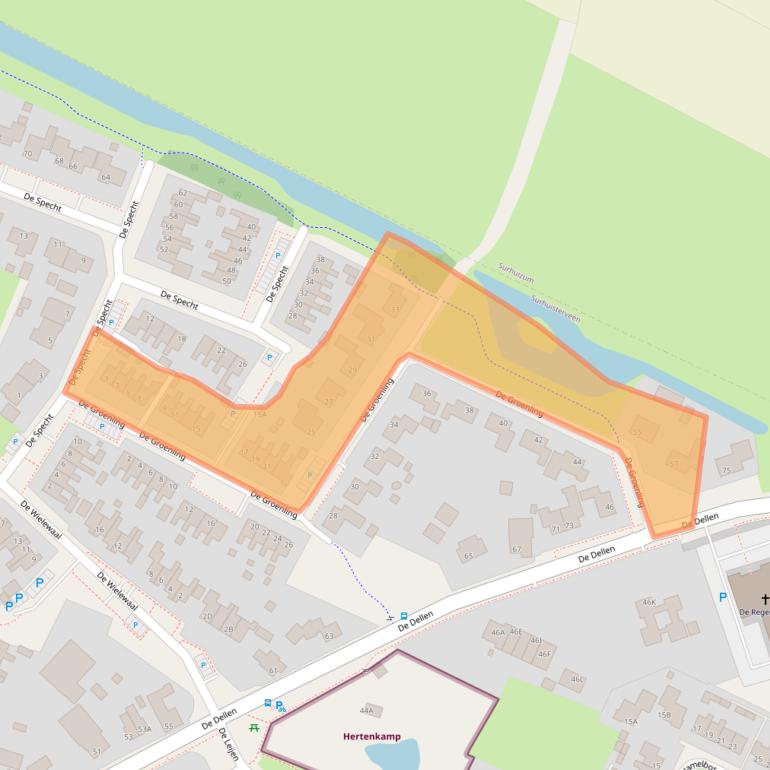 Kaart van postcodegebied 9231JA.