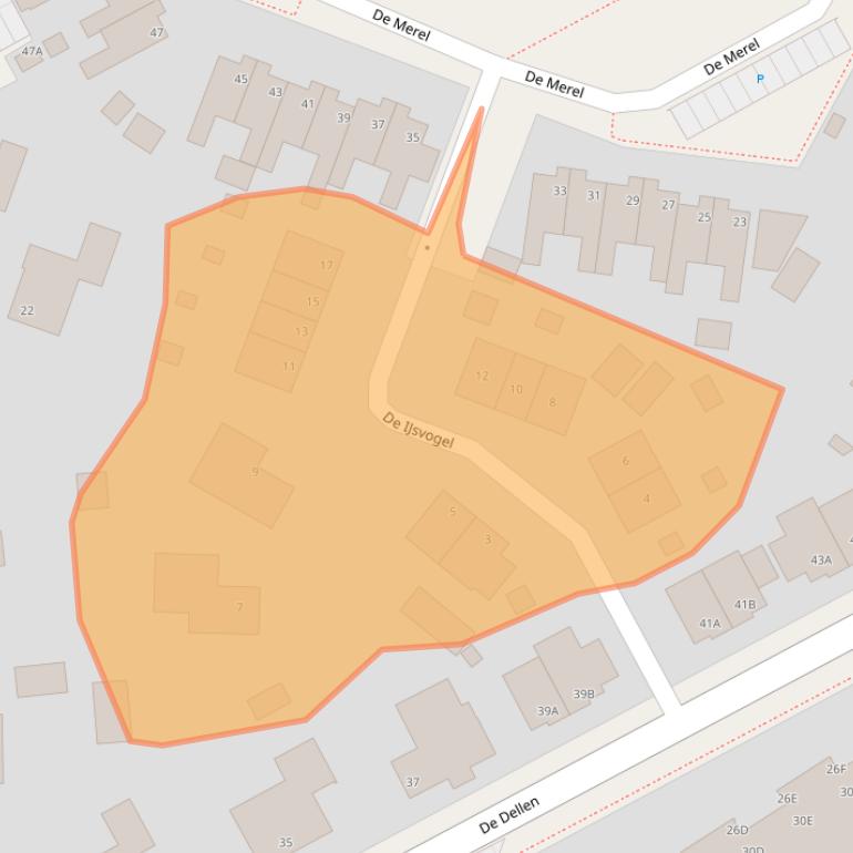 Kaart van postcodegebied 9231JG.