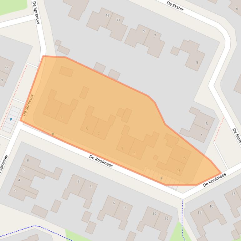 Kaart van postcodegebied 9231JR.