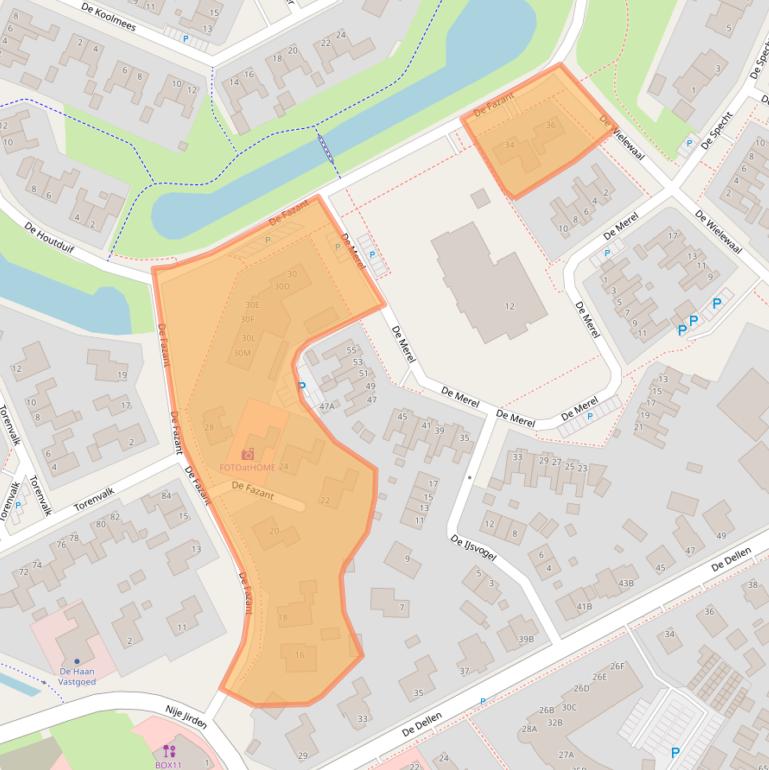 Kaart van postcodegebied 9231JZ.