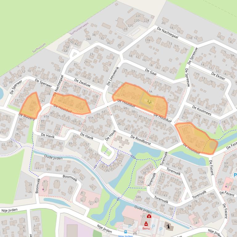 Kaart van postcodegebied 9231KA.