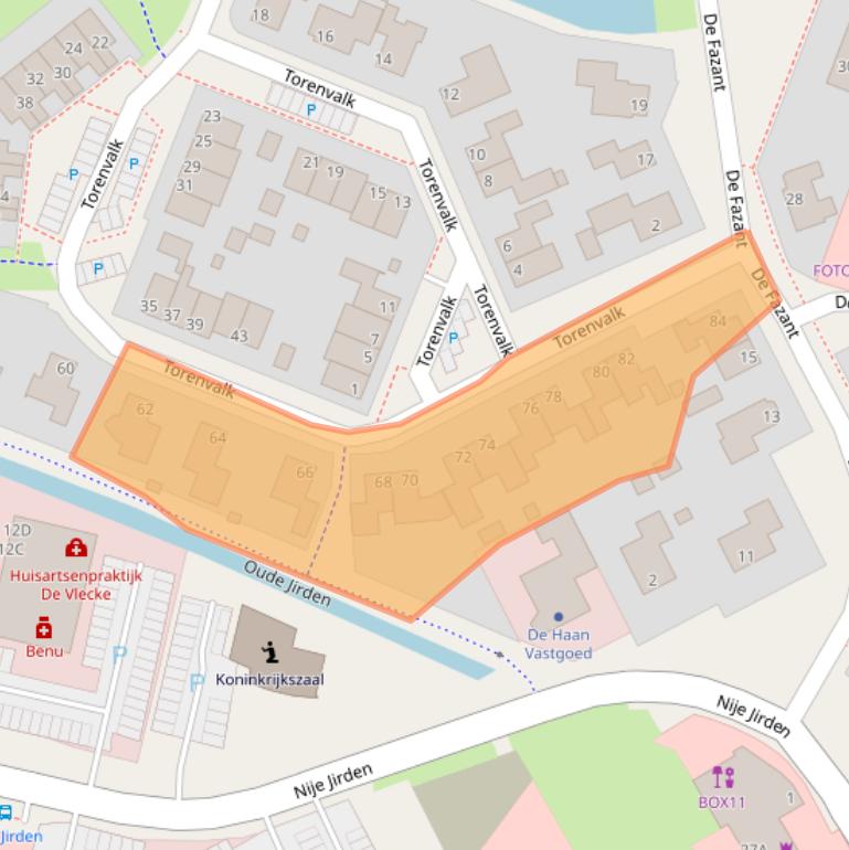 Kaart van postcodegebied 9231KS.