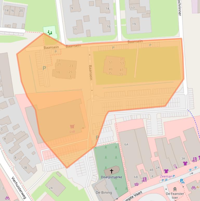 Kaart van postcodegebied 9231LD.