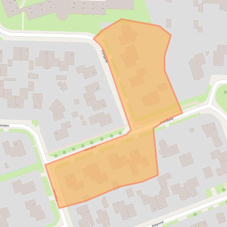 Kaart van postcodegebied 9231MC.