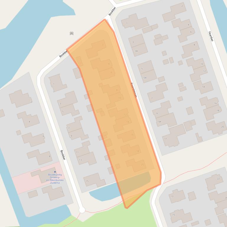 Kaart van postcodegebied 9231ND.