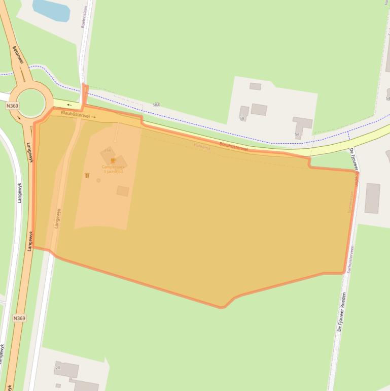 Kaart van postcodegebied 9233KA.