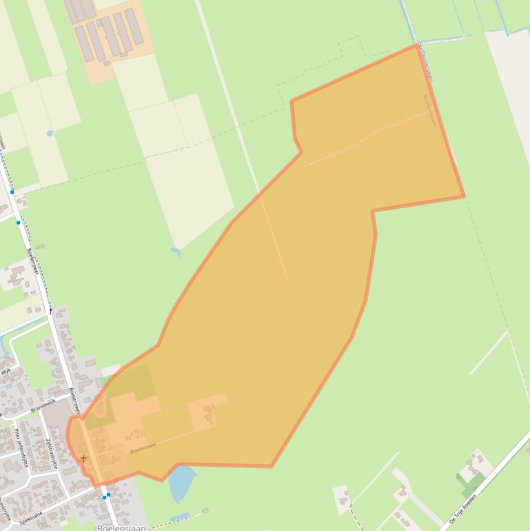 Kaart van postcodegebied 9233KD.