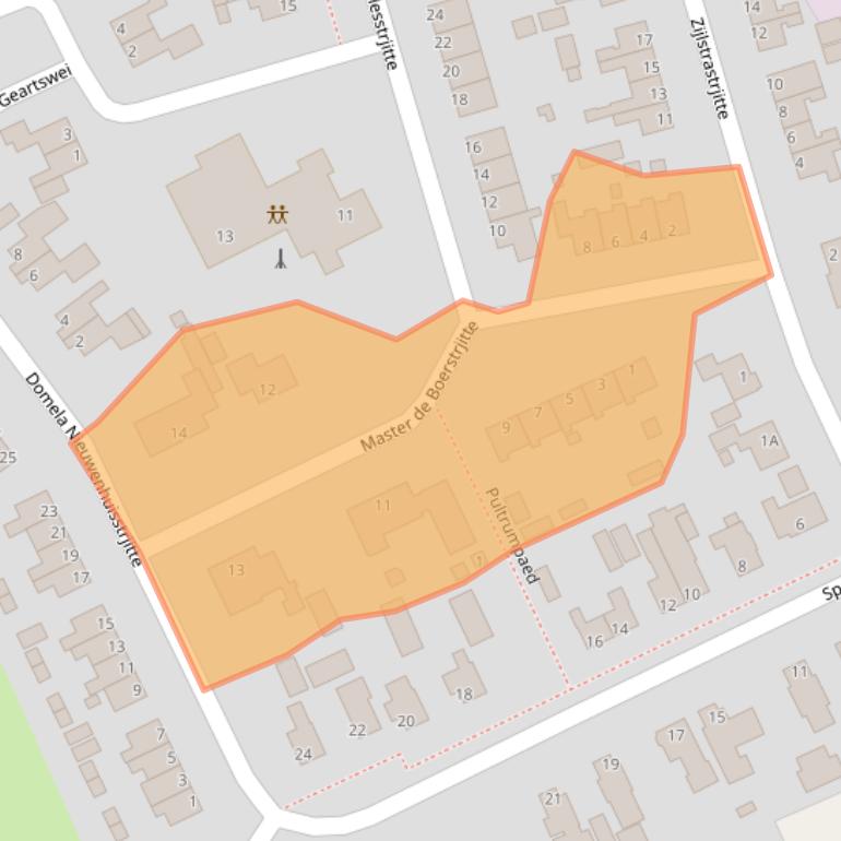 Kaart van postcodegebied 9233KS.