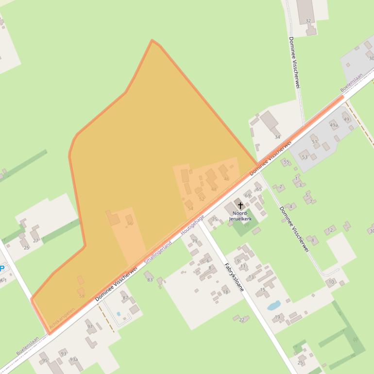 Kaart van postcodegebied 9233LC.