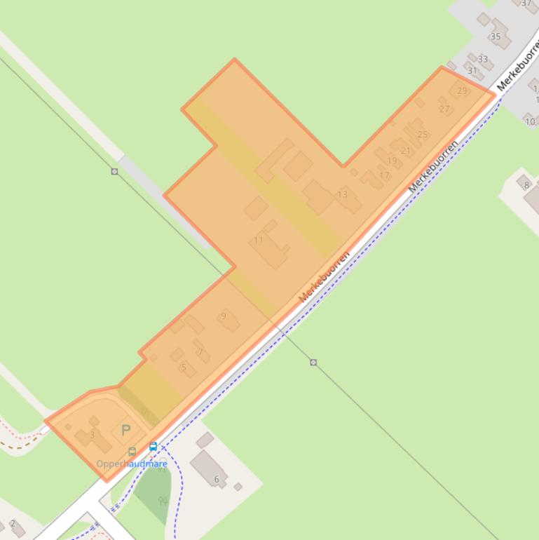 Kaart van postcodegebied 9241GA.