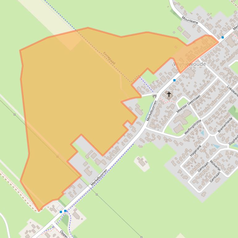 Kaart van postcodegebied 9241GC.