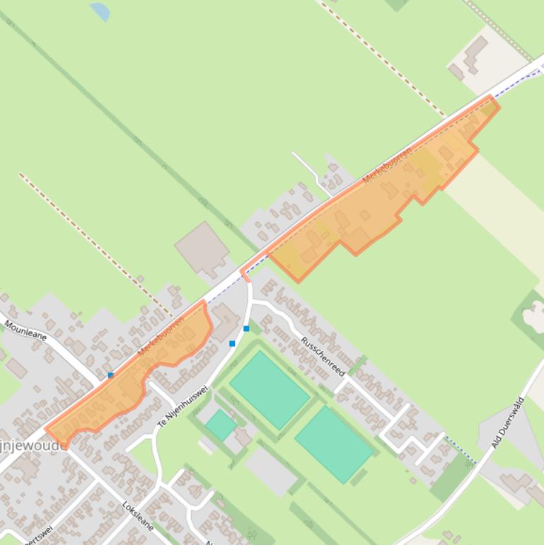 Kaart van postcodegebied 9241GH.