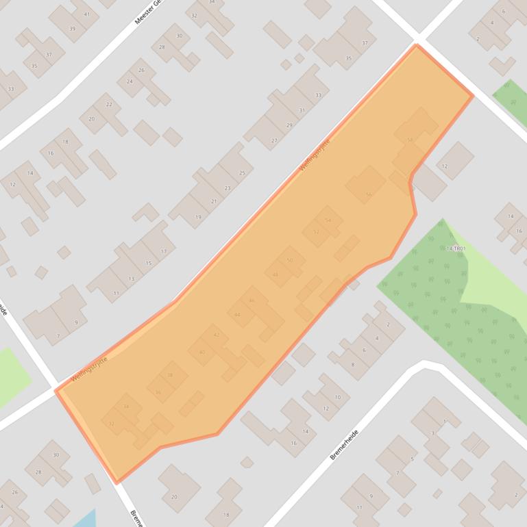 Kaart van postcodegebied 9241GP.