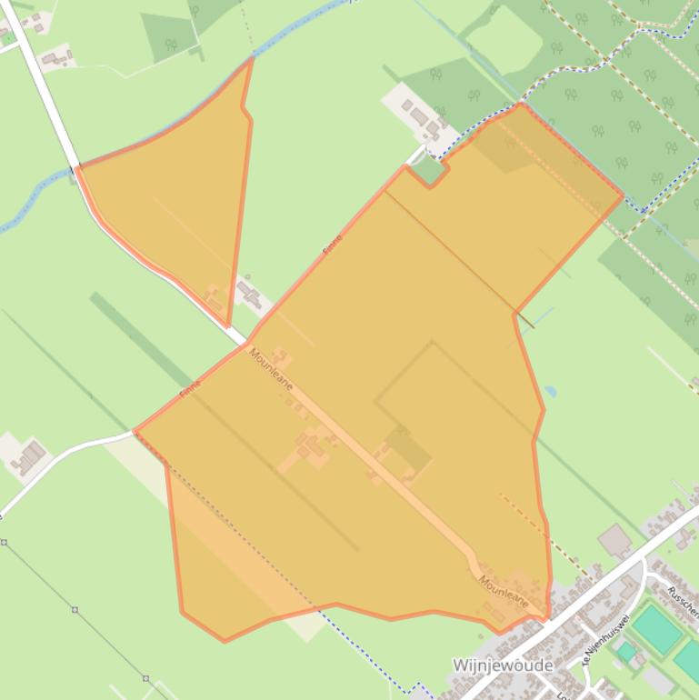 Kaart van postcodegebied 9241HA.