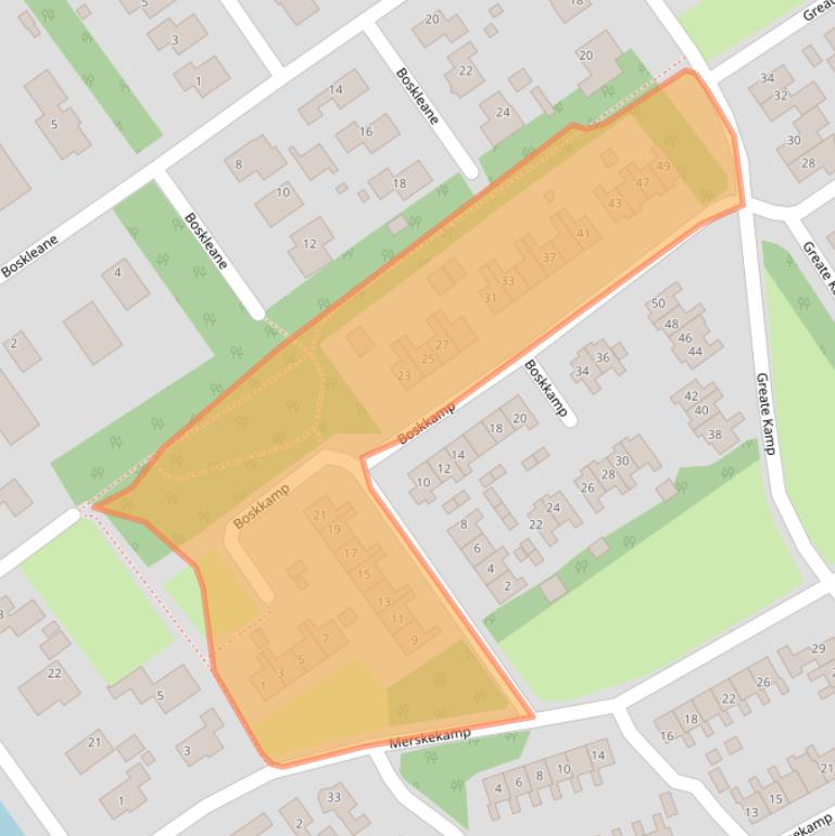 Kaart van postcodegebied 9243JB.