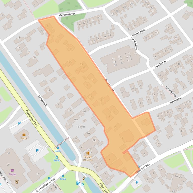 Kaart van postcodegebied 9243JK.