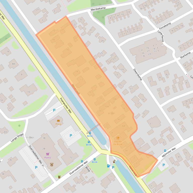 Kaart van postcodegebied 9243JL.