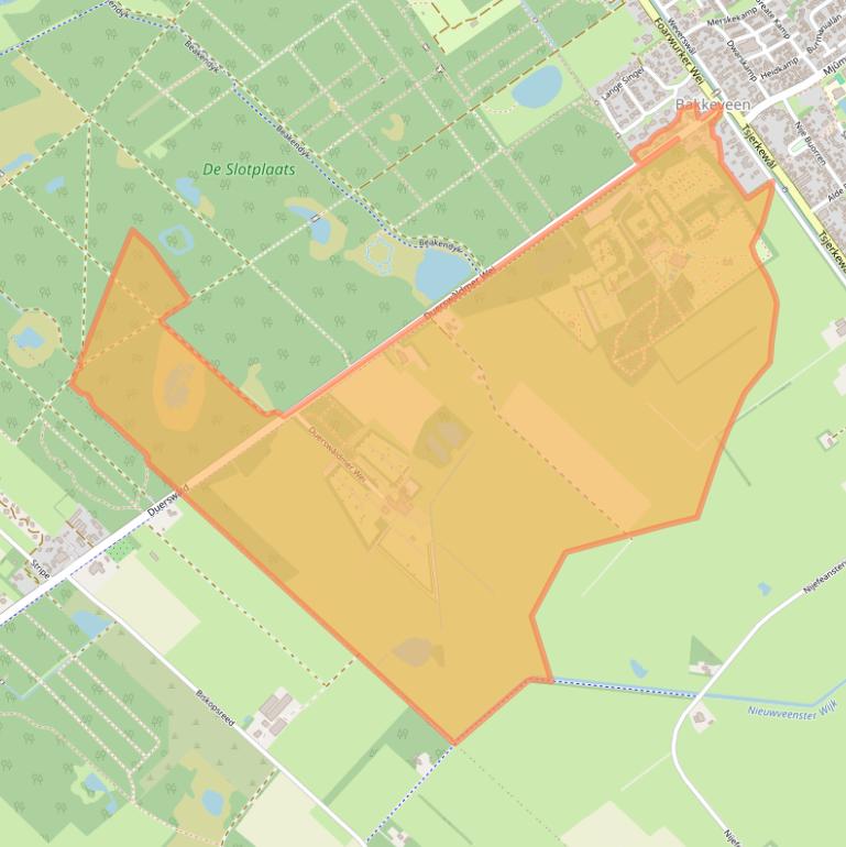 Kaart van postcodegebied 9243KA.